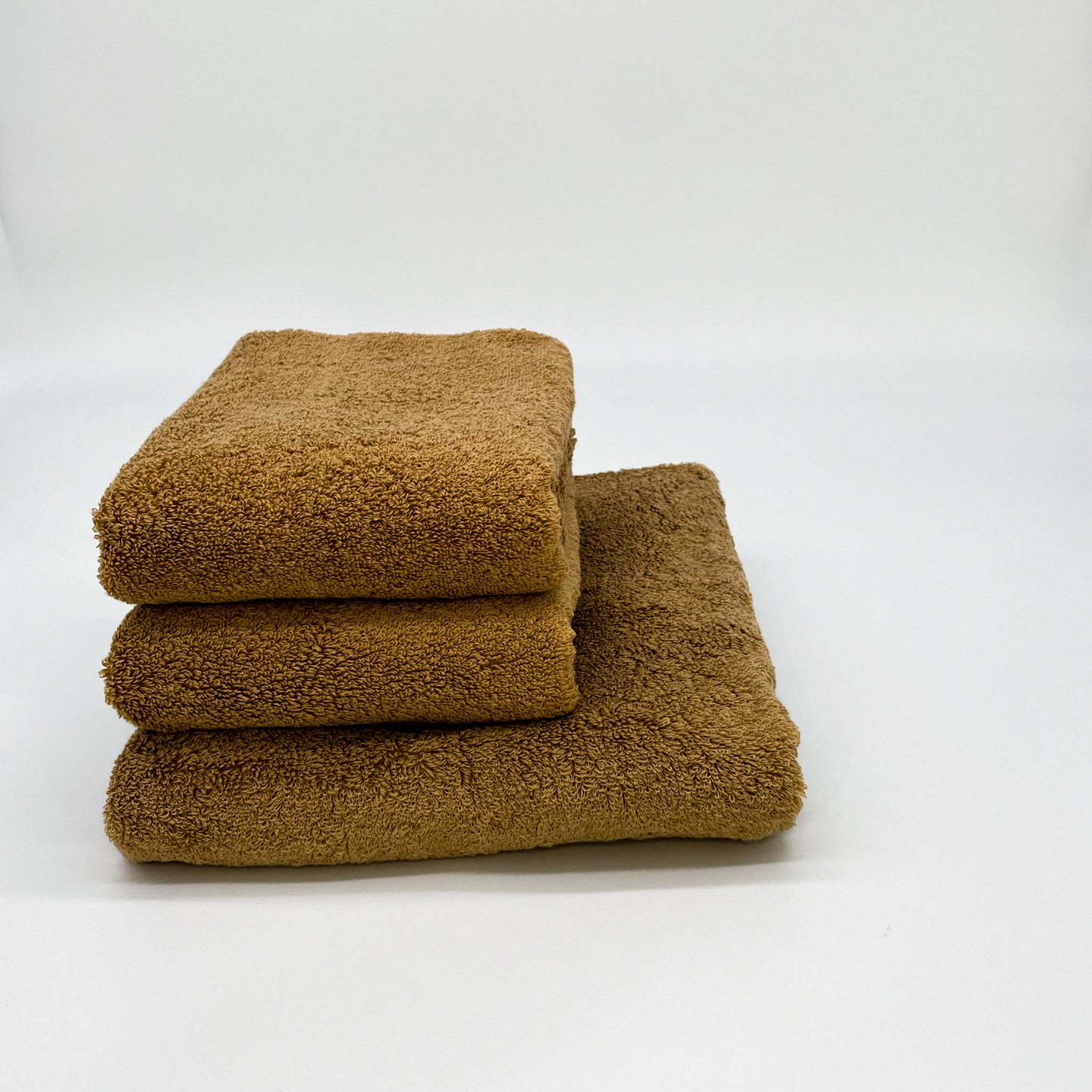 MAMORUNE STANDARD コンパクトバスタオル1枚+フェイスタオル2枚セット(キャメル)