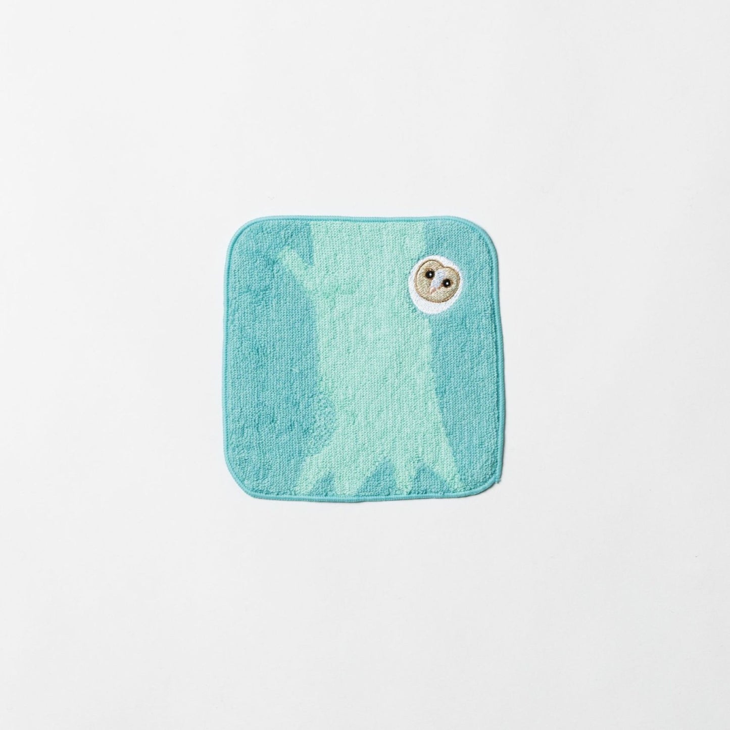 Hide&Seek・かくれんぼ フクロウ KIDSハンカチタオル (14cm×14cm)