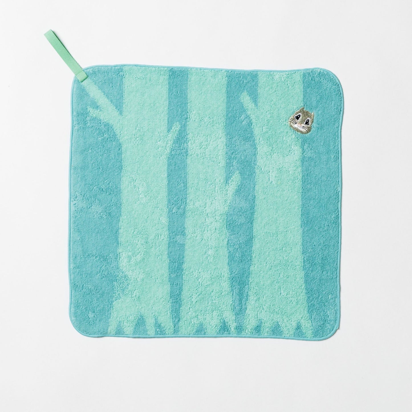 Hide&Seek・かくれんぼ モモンガ ループ付きハンドタオル (29cm×29cm)