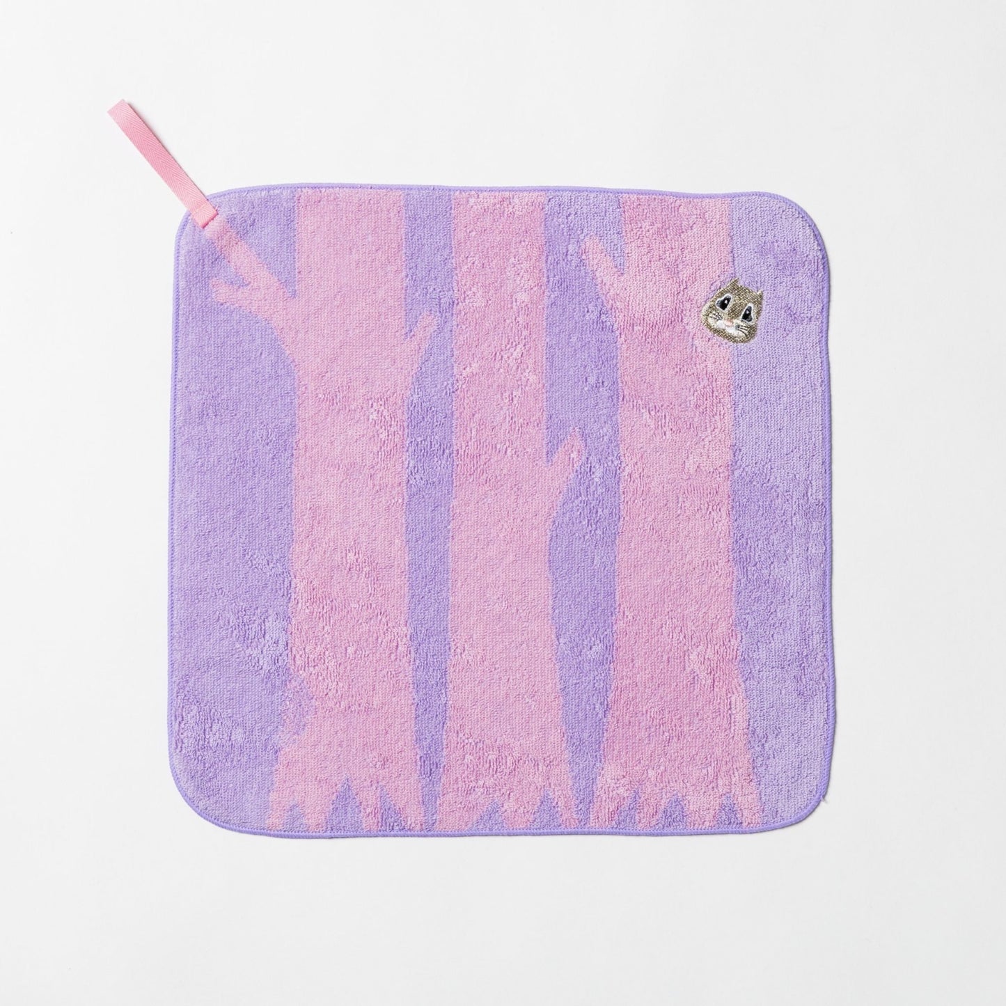 Hide&Seek・かくれんぼ モモンガ ループ付きハンドタオル (29cm×29cm)