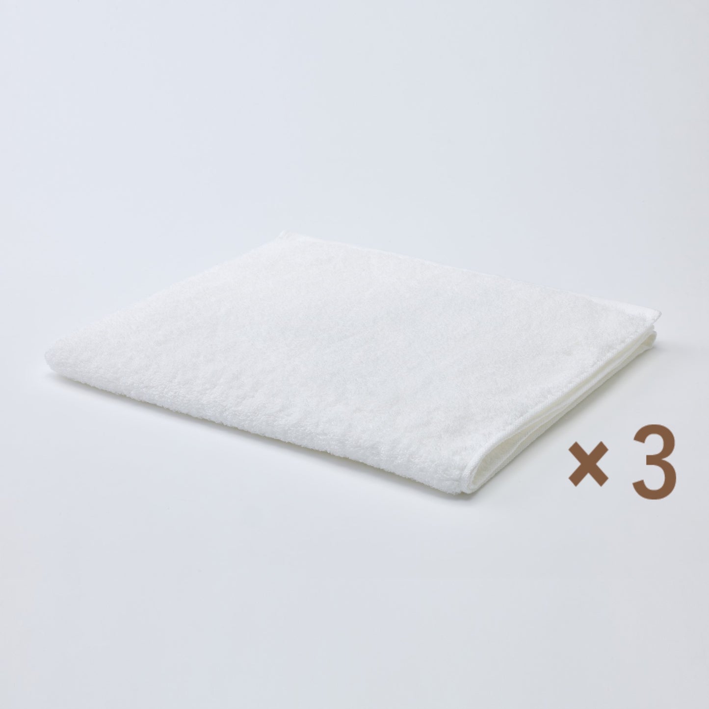 MAMORUNE STANDARD ロングフェイスタオル <同色3枚セット> (34cm×120cm)