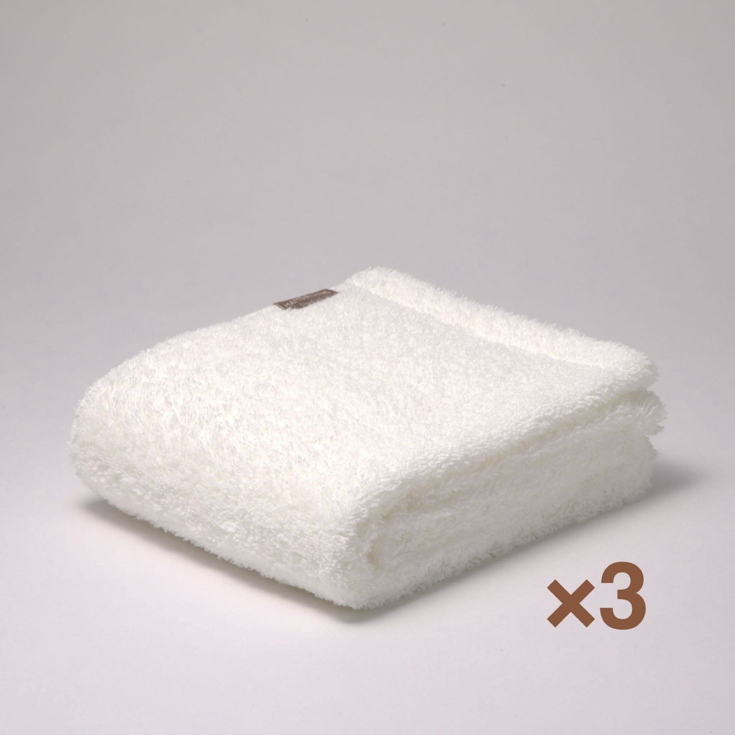 MAMORUNE PREMIUM STANDARD ロングフェイスタオル <同色3枚セット> (34cm×120cm)