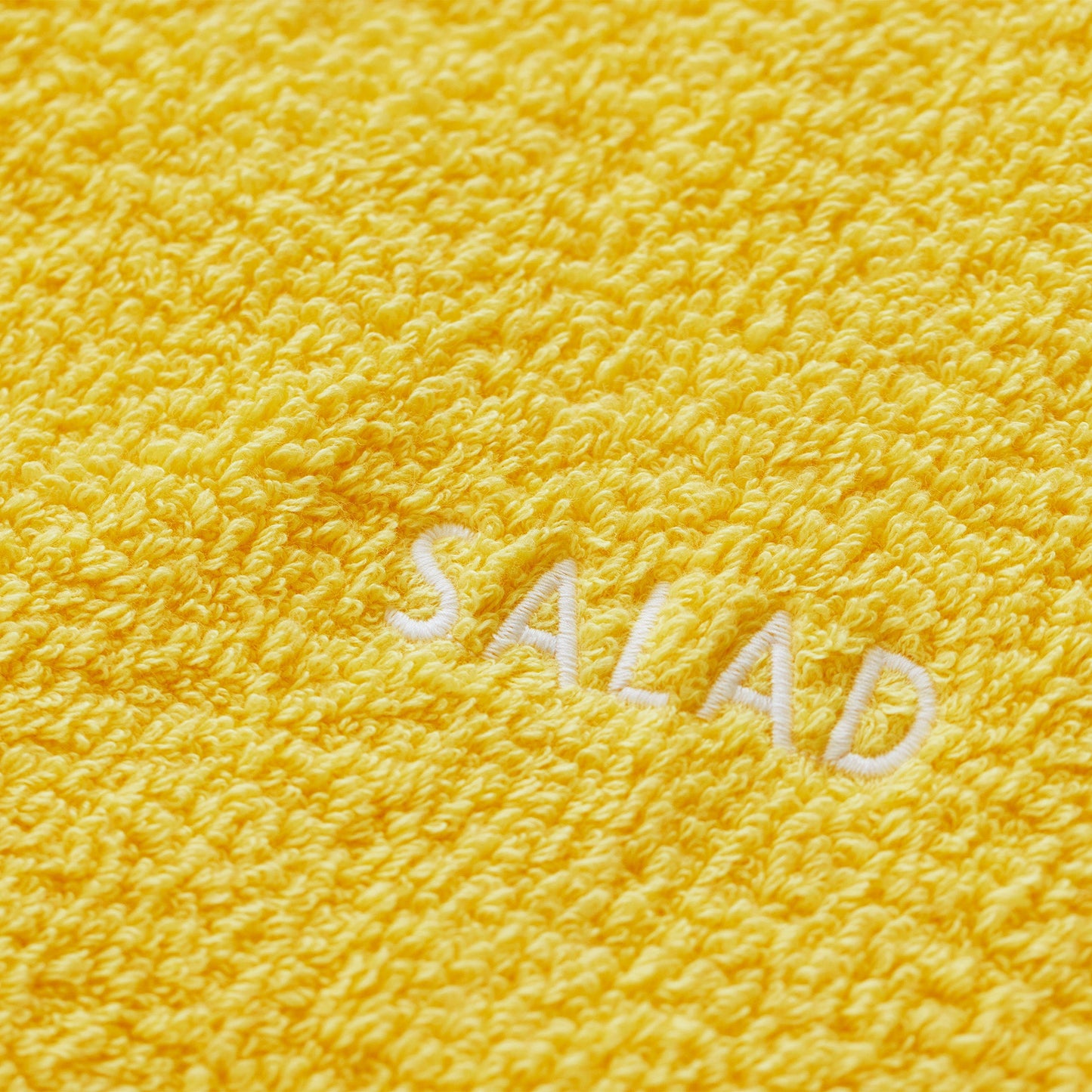 SALAD バスタオル+フェイスタオル 同色セット <レモン>