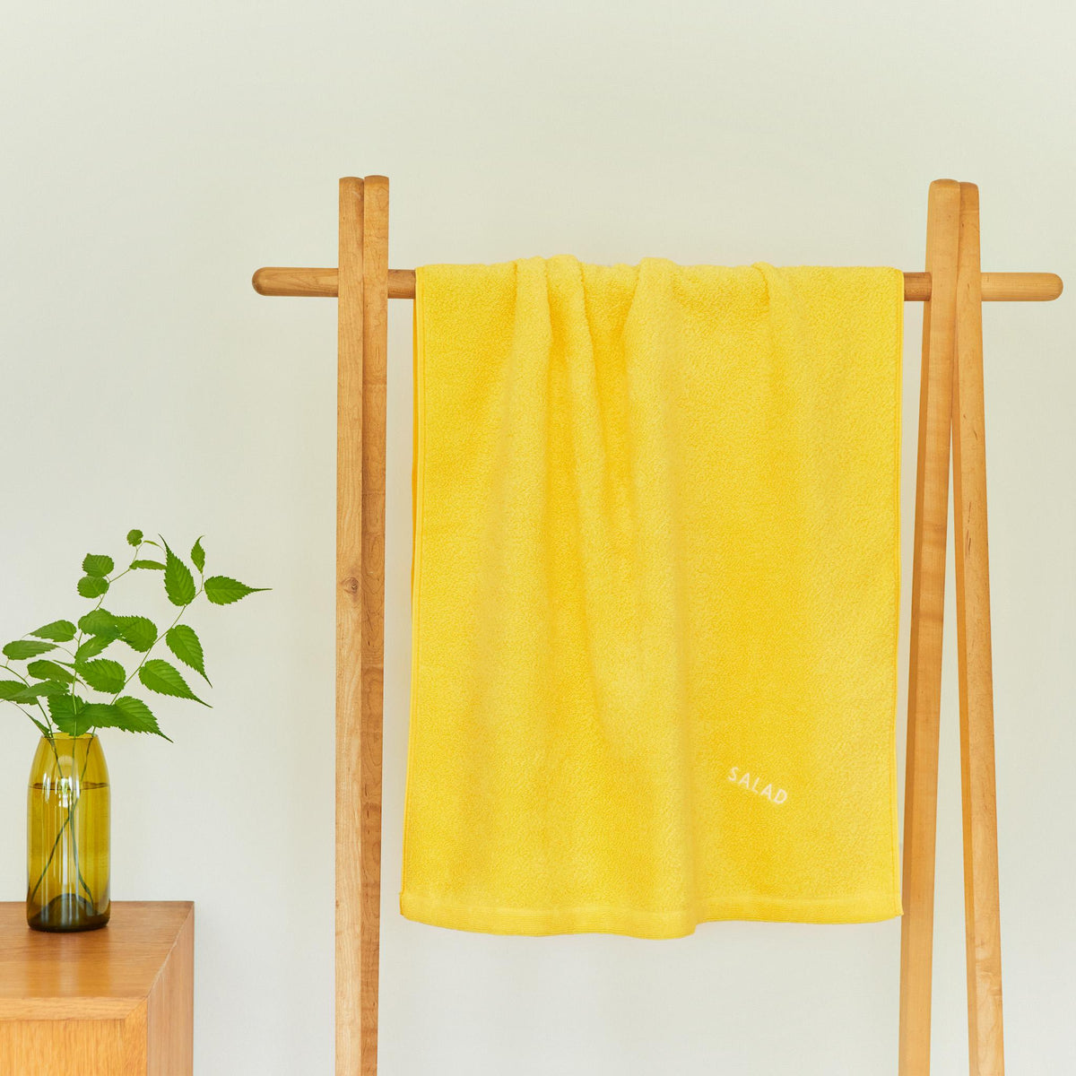 SALAD バスタオル 2枚セットB <レタス+レモン> (60cm×120cm)