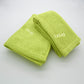 SALAD　バスタオル＋フェイスタオル　同色セット ＜レタス＞
