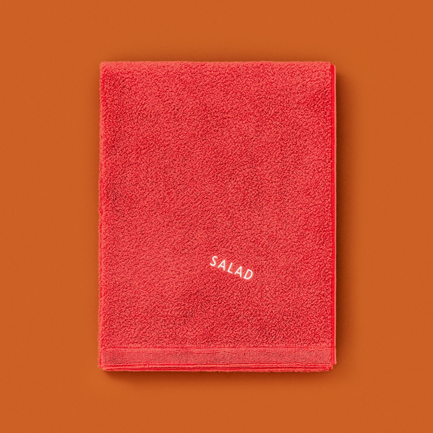 SALAD バスタオル 2枚セット　<マッシュルーム＋トマト>　　(60cm×120cm)