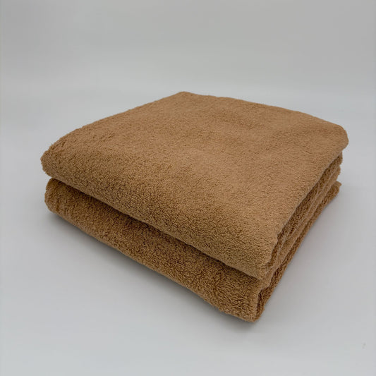 MAMORUNE STANDARD バスタオル　　 キャメル＜2枚セット＞　(60cm×120cm)