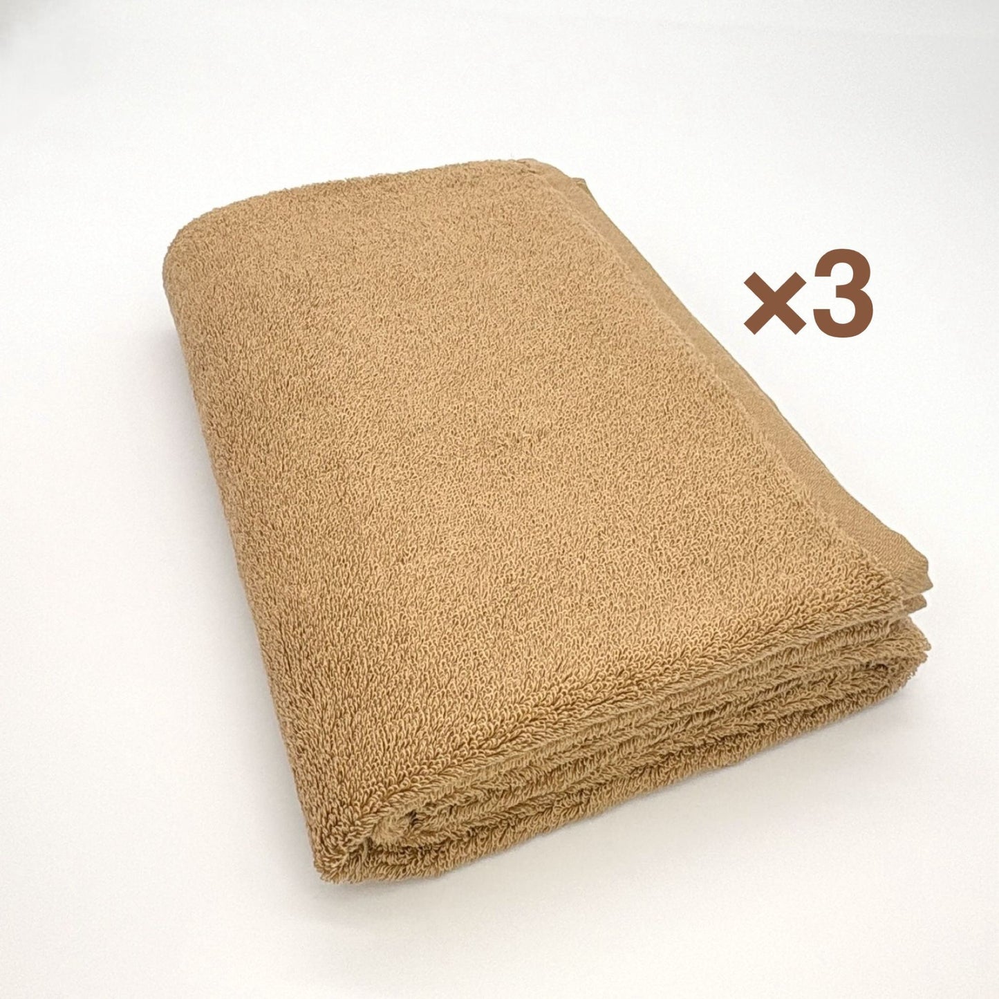 MAMORUNE PURE TOUCH　バスタオル 同色3枚セット　(60cm×120cm)