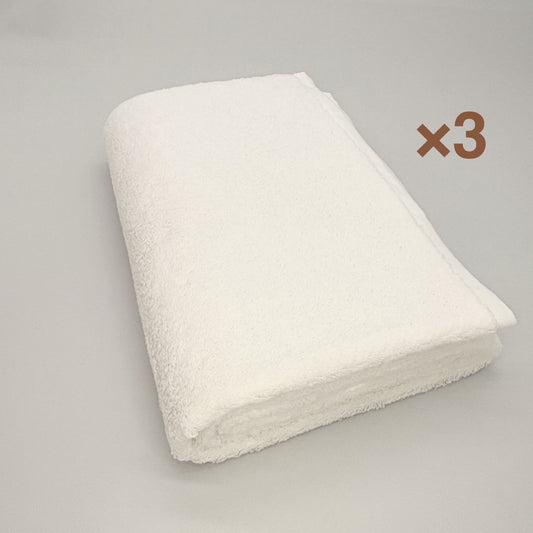 MAMORUNE PUER TOUCH　バスタオル 同色3枚セット　(60cm×120cm)