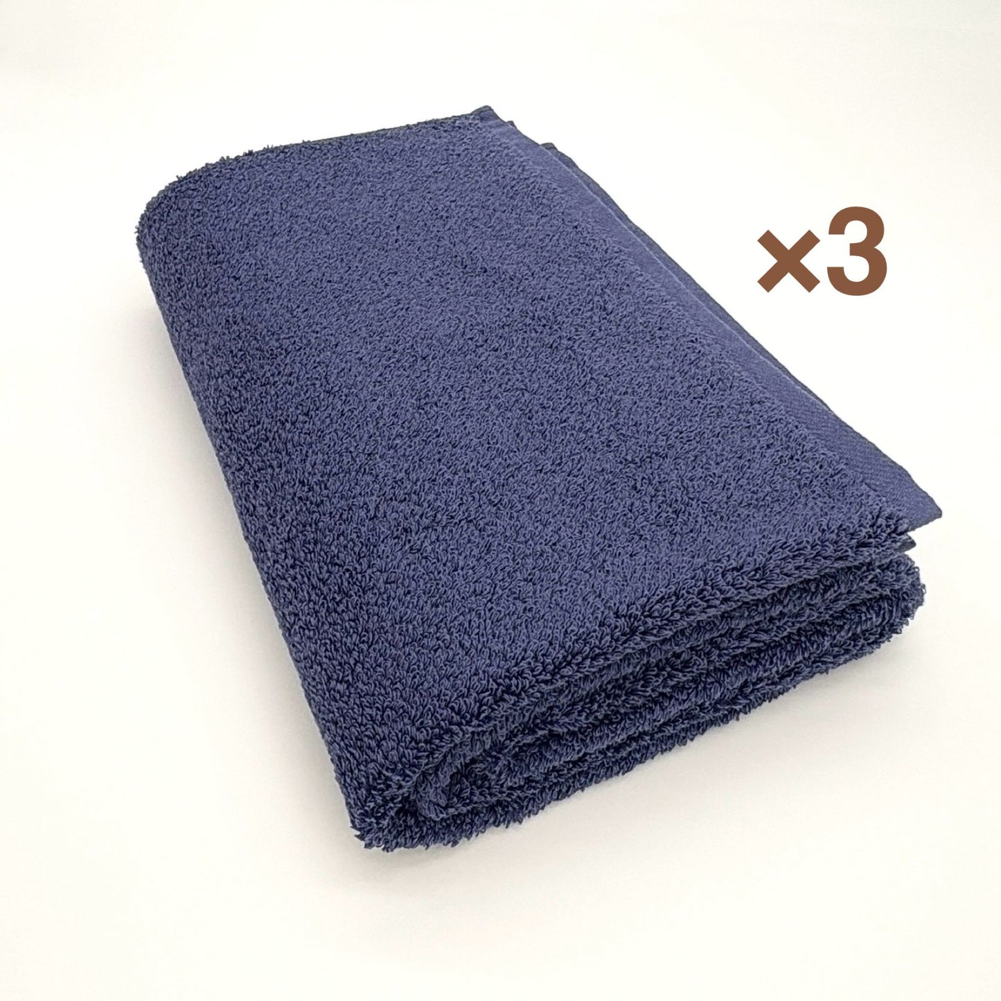 MAMORUNE POINT TOUCH　バスタオル 同色3枚セット　(60cm×120cm)