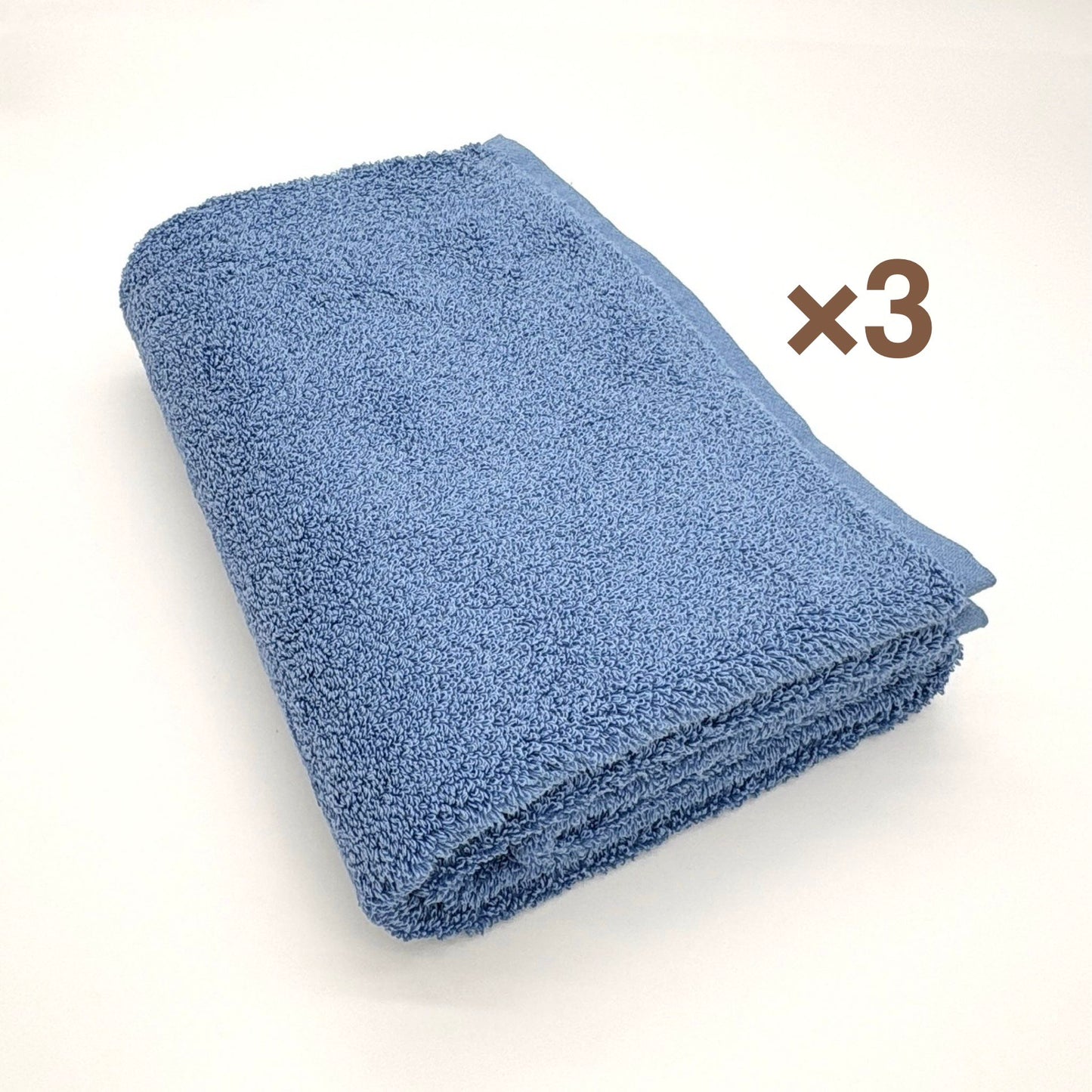 MAMORUNE POINT TOUCH　バスタオル 同色3枚セット　(60cm×120cm)