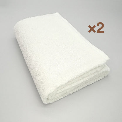 MAMORUNE POINT TOUCH　バスタオル 同色2枚セット　(60cm×120cm)