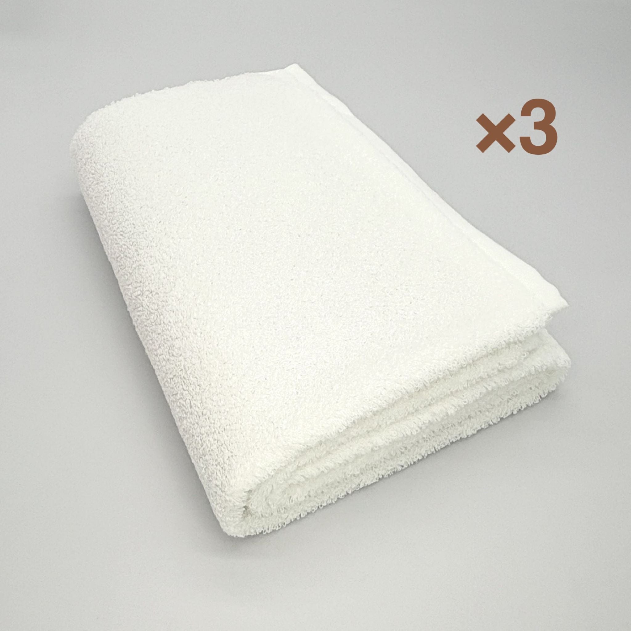 MAMORUNE POINT TOUCH バスタオル 同色3枚セット (60cm×120cm