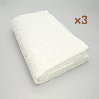 MAMORUNE POINT TOUCH　バスタオル 同色3枚セット　(60cm×120cm)