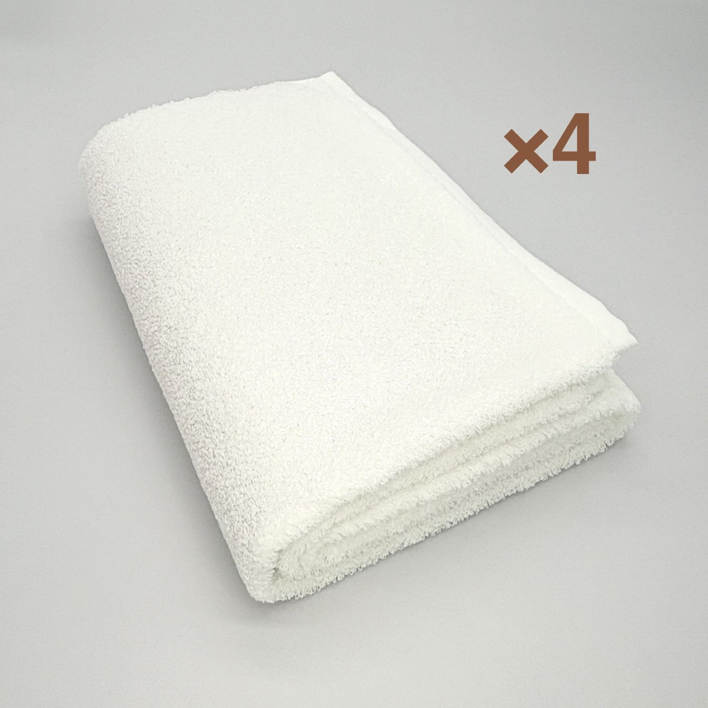 MAMORUNE POINT TOUCH　バスタオル 同色4枚セット　(60cm×120cm)