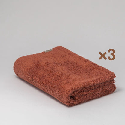 MAMORUNE PREMIUM STANDARD 　バスタオル 　 同色3枚セット (60cm×120cm)