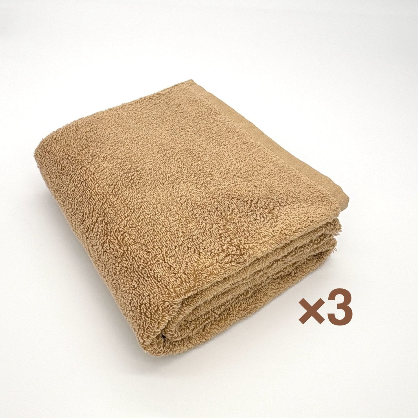 MAMORUNE PURE TOUCH　コンパクトバスタオル 同色3枚セット　(45cm×110cm)