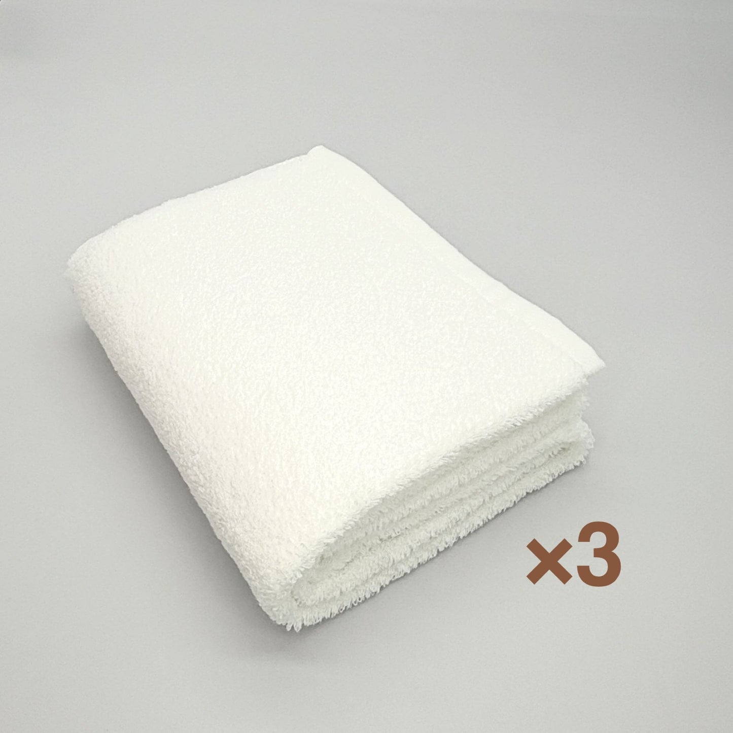 MAMORUNE POINT TOUCH　コンパクトバスタオル 同色3枚セット　(45cm×110cm)