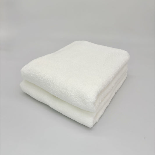 MAMORUNE POINT TOUCH コンパクトバスタオル　　オフホワイト＜2枚セット＞　(45cm×110cm)