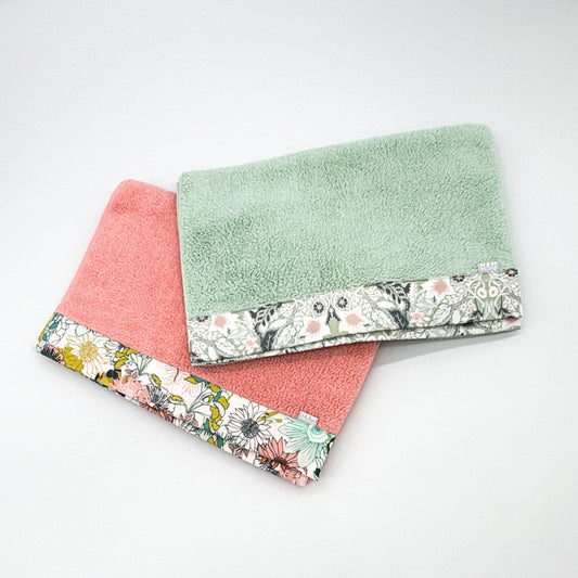 HEMming 2枚セット　Passion Flower＋Kaleido 　フェイスタオル　(34cm×92cm)