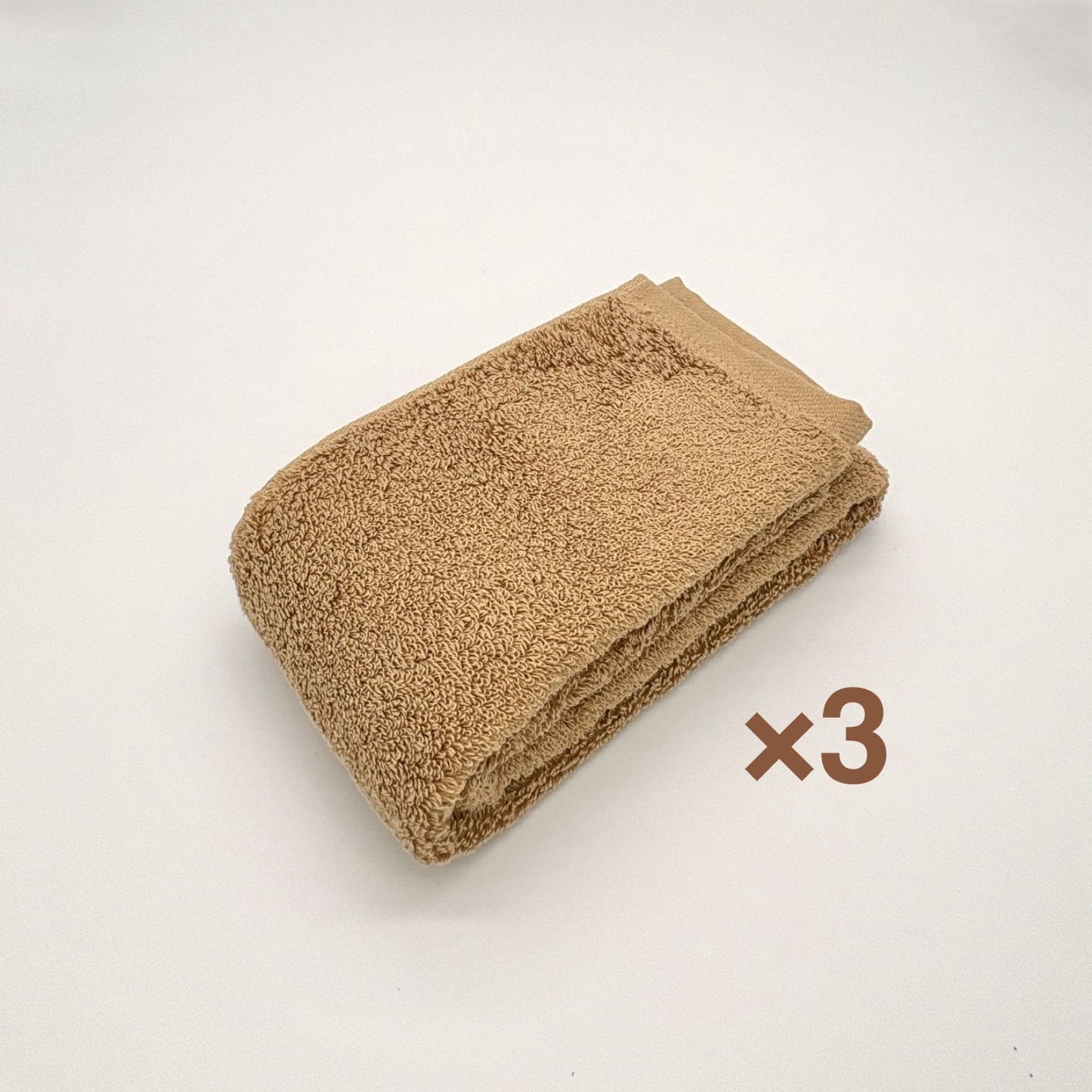 MAMORUNE PURE TOUCH　フェイスタオル 同色3枚セット　(34cm×80cm)