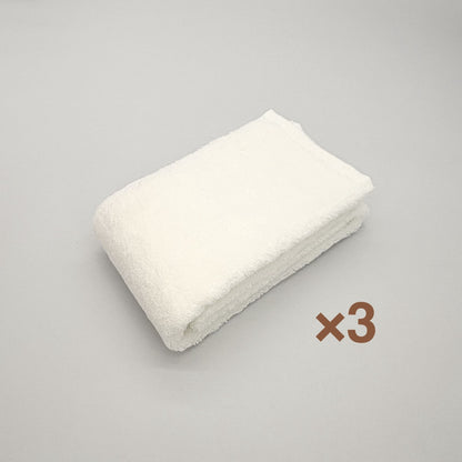 MAMORUNE PURE TOUCH　フェイスタオル 同色3枚セット　(34cm×80cm)