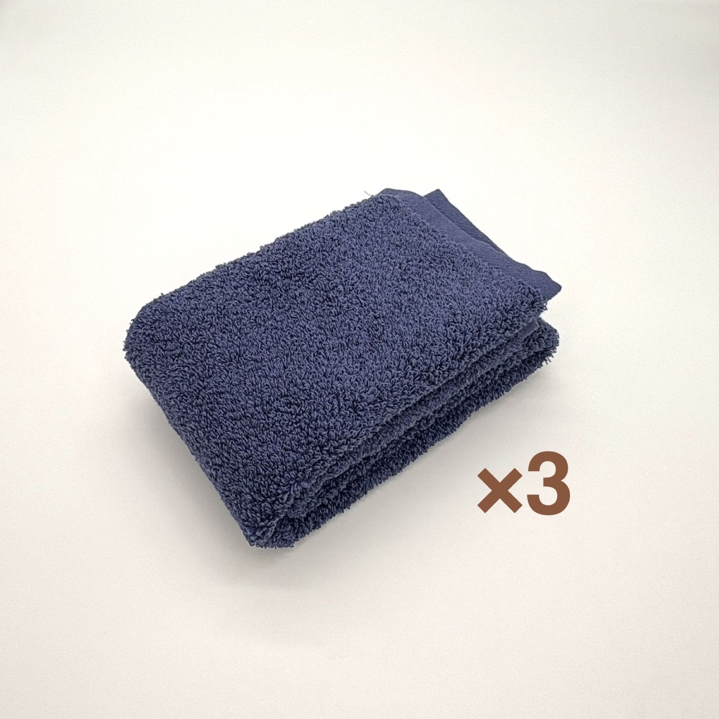 MAMORUNE POINT TOUCH　フェイスタオル 同色3枚セット　(34cm×80cm)