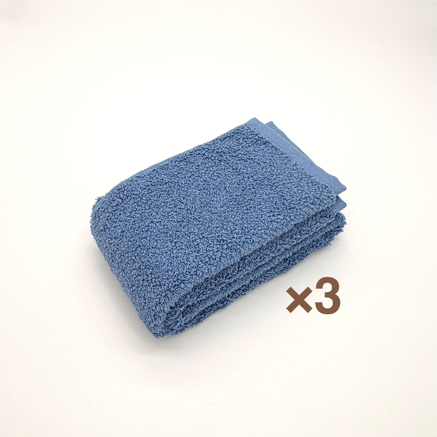 MAMORUNE POINT TOUCH　フェイスタオル 同色3枚セット　(34cm×80cm)