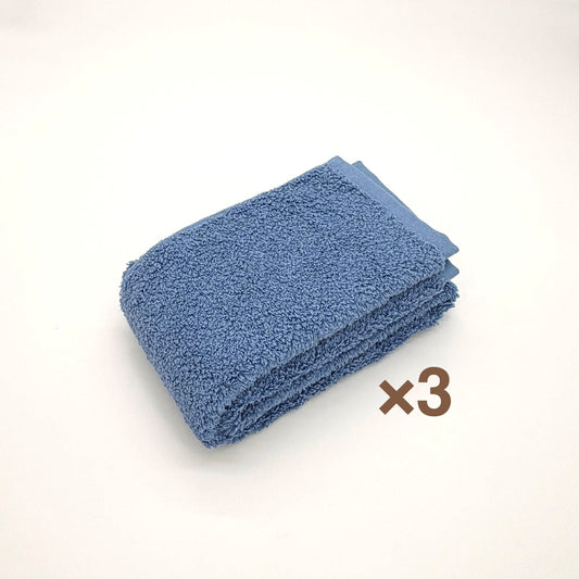 MAMORUNE POINT TOUCH　フェイスタオル 同色3枚セット　(34cm×80cm)