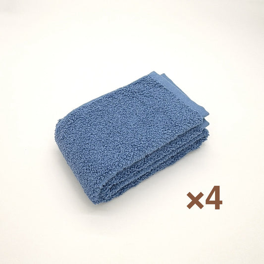 MAMORUNE POINTTOUCH　フェイスタオル<ライトブルー4枚セット>　(34cm×80cm)