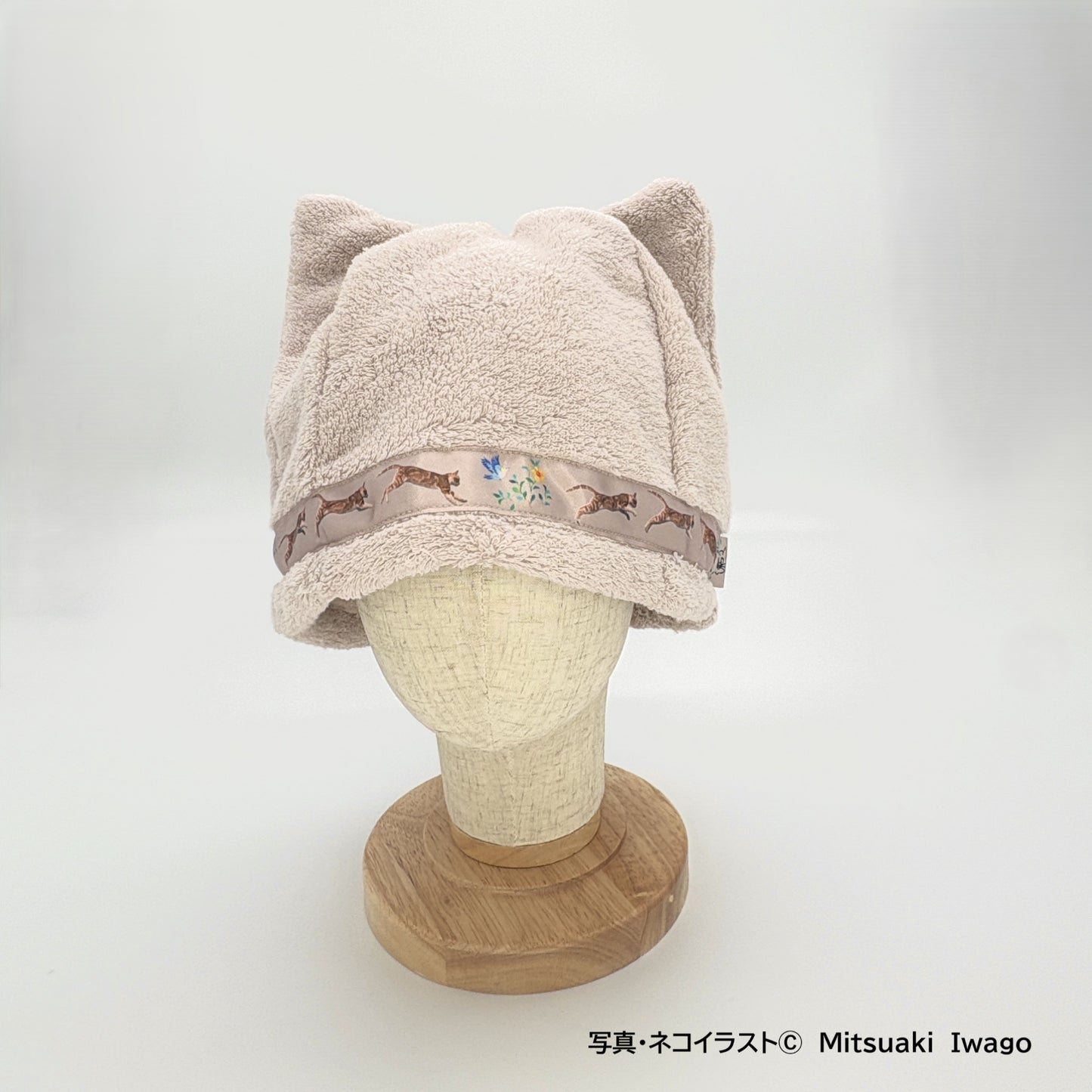 「キプロス島のねこジャンプ」　サウナハット　（フリーサイズ）