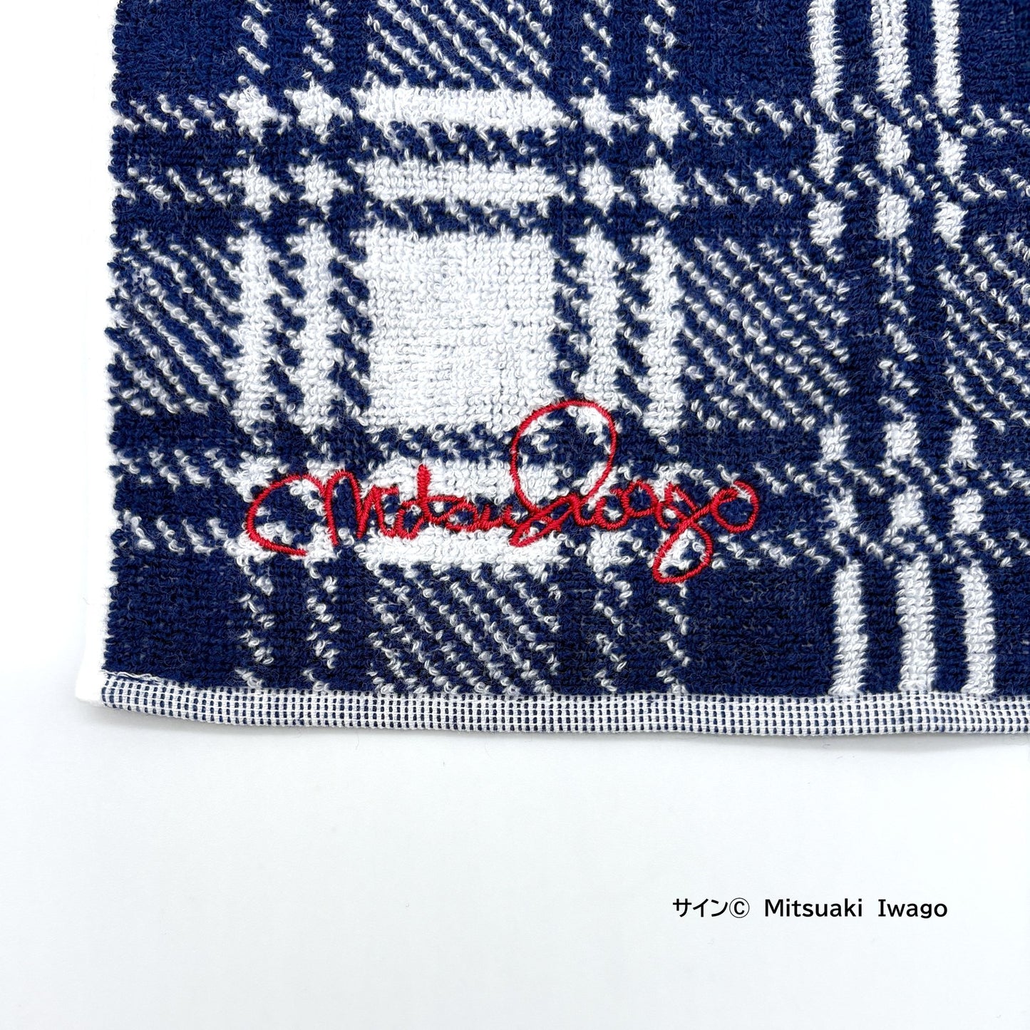 岩合光昭さんイラストハンカチタオル　(25cm×25cm)