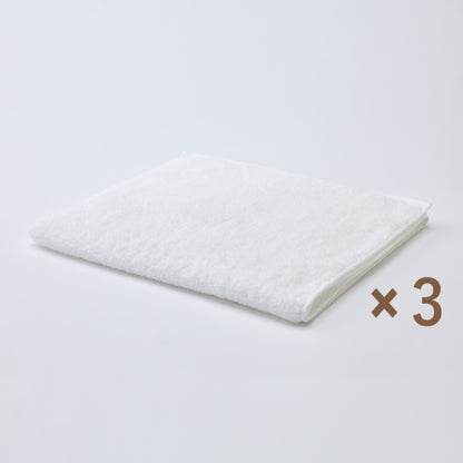 MAMORUNE STANDARD ロングフェイスタオル　<同色3枚セット>　(34cm×120cm)