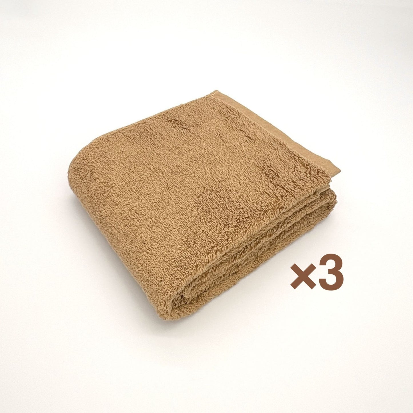 MAMORUNE PURE TOUCH　ロングフェイスタオル 同色3枚セット　(34cm×120cm)