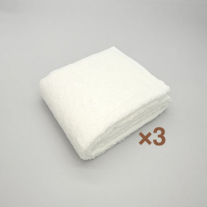 MAMORUNE POINT TOUCH　ロングフェイスタオル 同色3枚セット　(34cm×120cm)