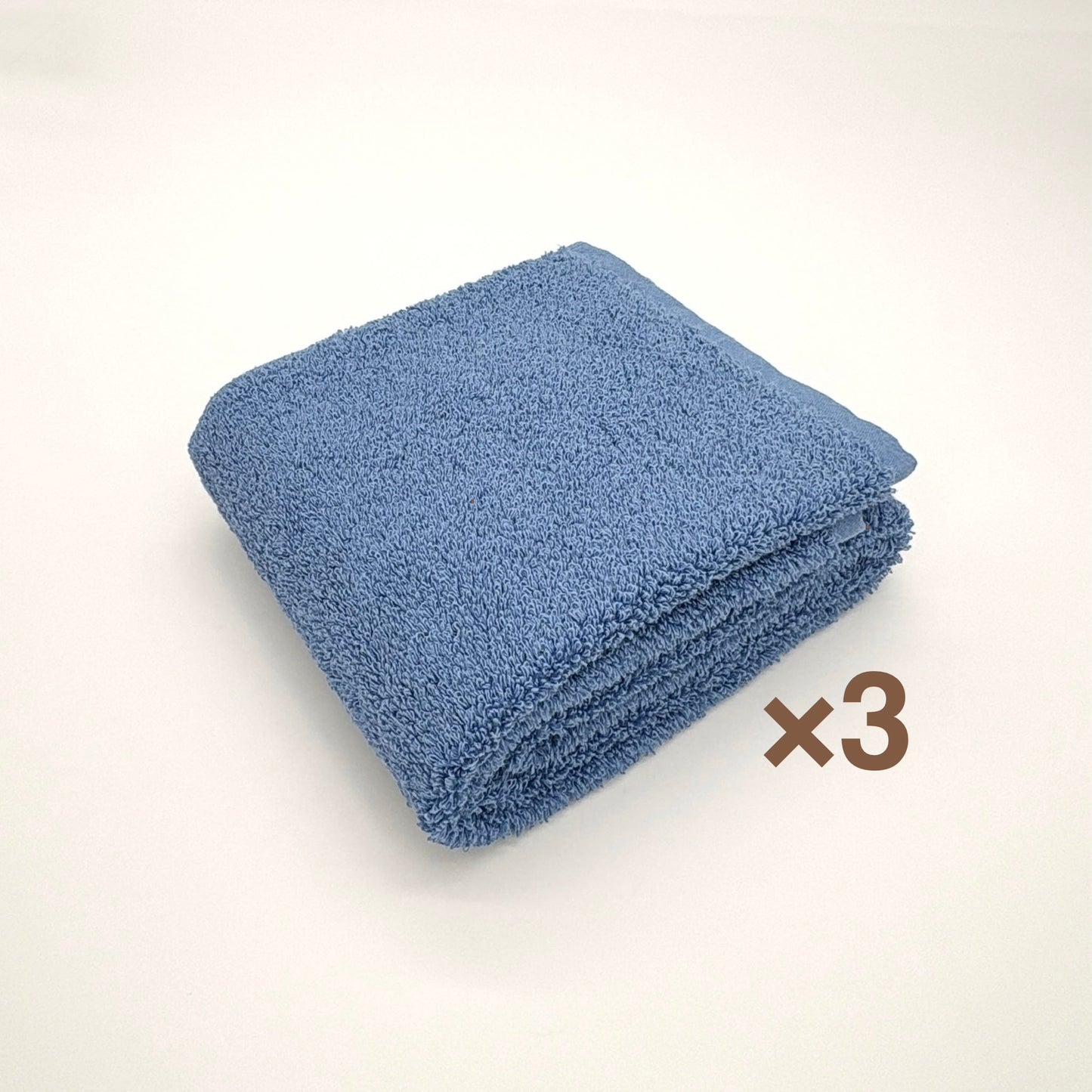 MAMORUNE POINT TOUCH　ロングフェイスタオル 同色3枚セット　(34cm×120cm)