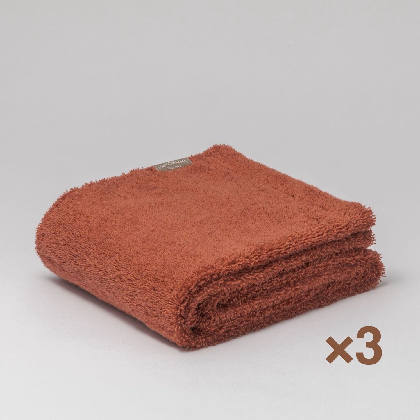 MAMORUNE PREMIUM STANDARD　ロングフェイスタオル　<同色3枚セット>　(34cm×120cm)