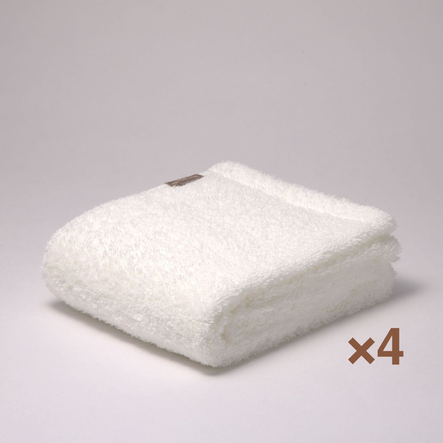 MAMORUNE PREMIUM STANDARD　ロングフェイスタオル同色４枚セット（34cm×120cm）
