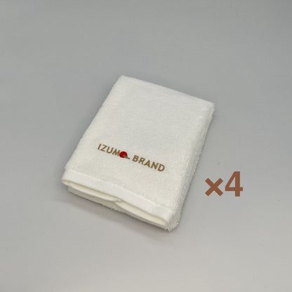 出雲たおる【花曇り】　フェイスタオル 同色4枚セット　(33cm×83cm)