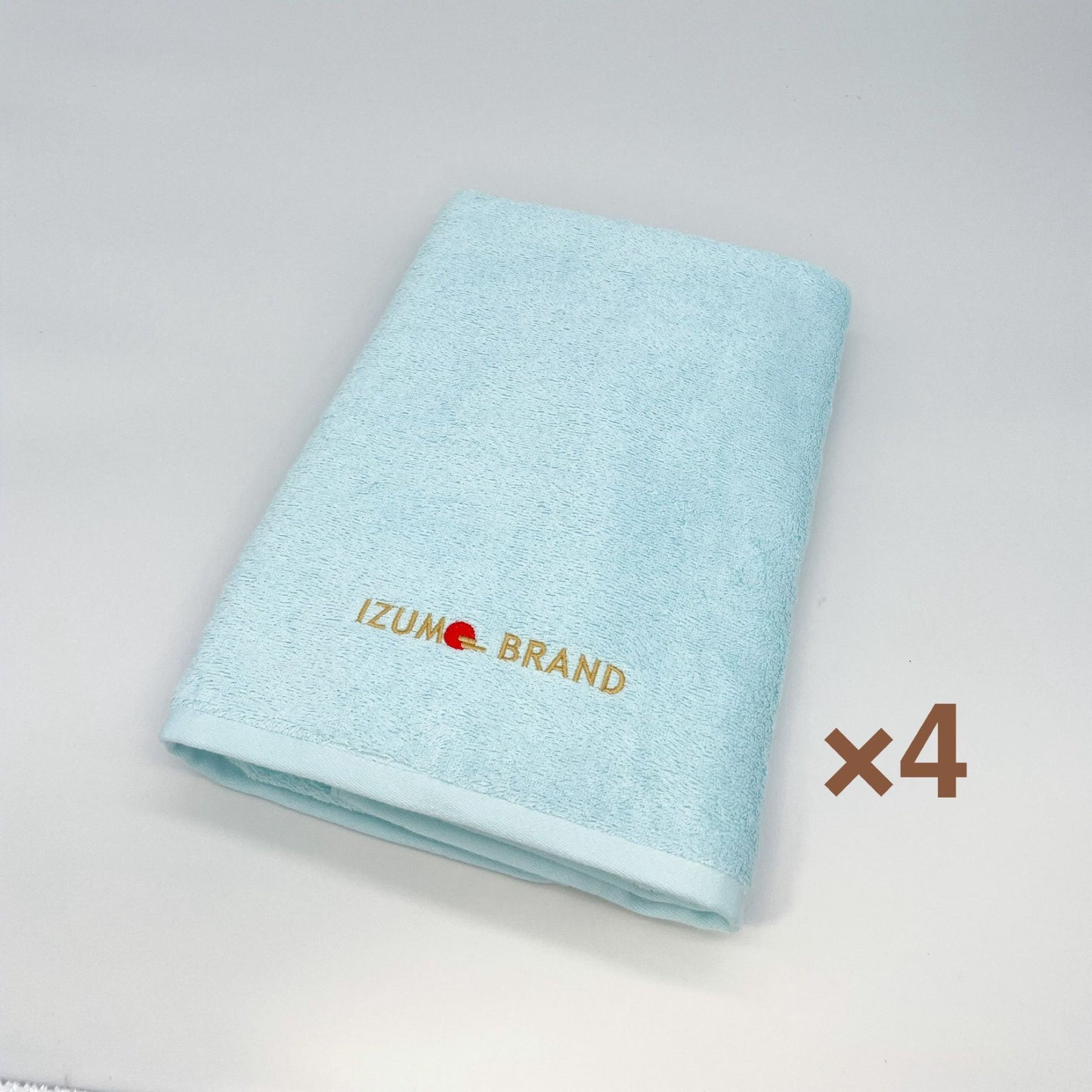 出雲たおる【花曇り】　バスタオル 同色4枚セット　(65cm×133cm)