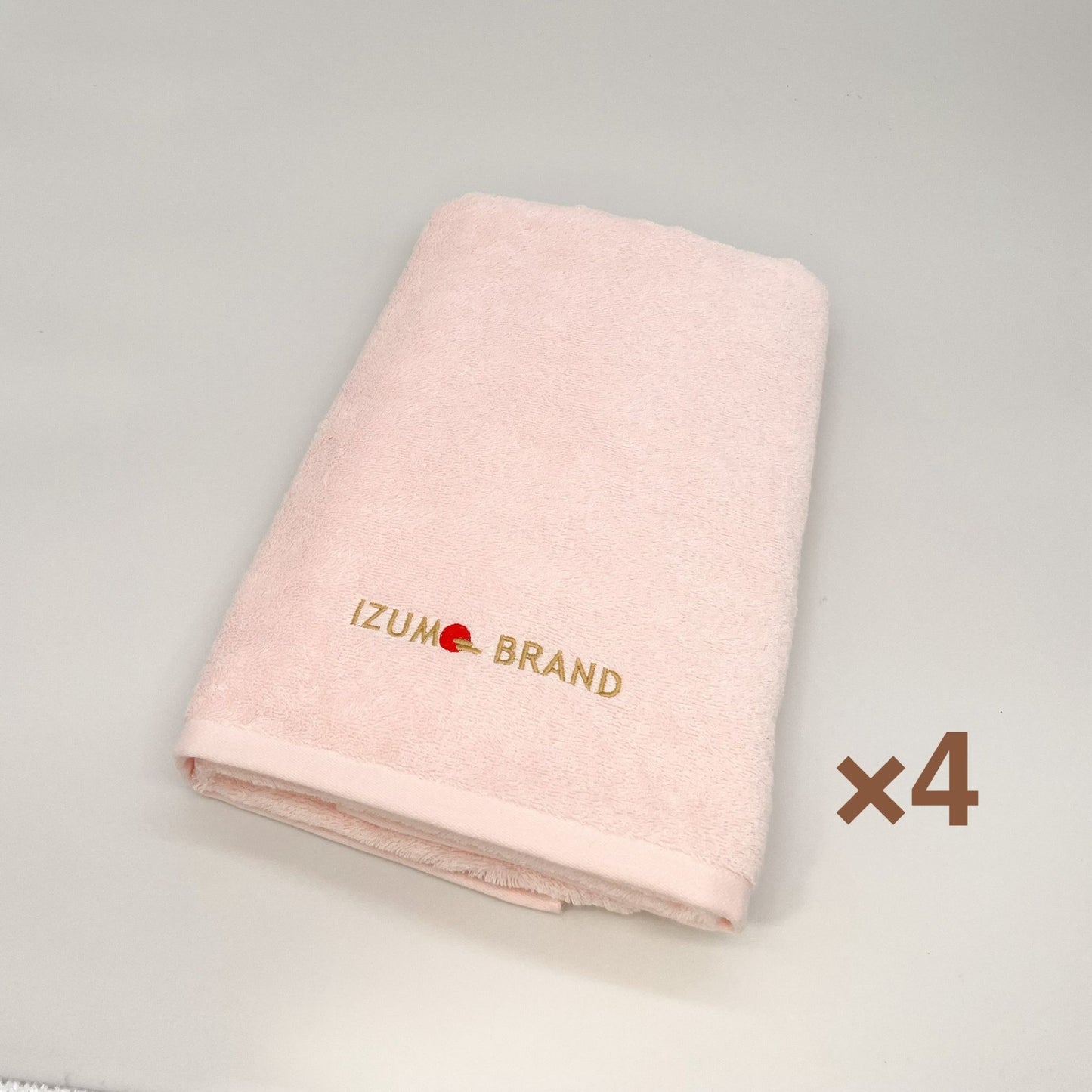 出雲たおる【花曇り】　バスタオル 同色4枚セット　(65cm×133cm)