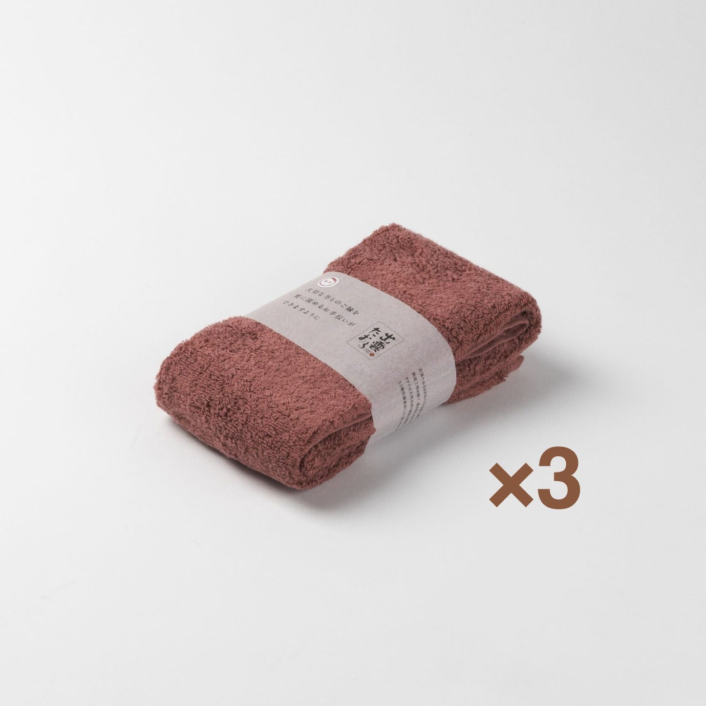 出雲たおる【風花】　フェイスタオル 同色3枚セット　(34cm×80cm)