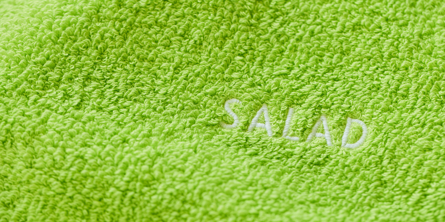 SALAD　バスタオル＋フェイスタオル　同色セット ＜レタス＞